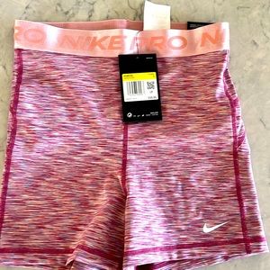 Nike Pro women’s Dri-fit shorts, Pink, Small, New with Tags.